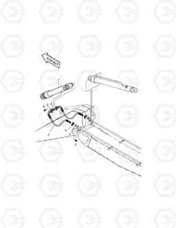 6960 ARM PIPING-ARM 2.4m(ARTI.BOOM) SOLAR 225LC-V, Doosan