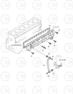 009 OIL COOLER MEGA250-VT(TIER-II), Doosan