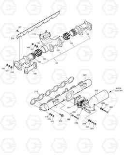 013 INTAKE & EXHAUST MANIFOLD MEGA250-VT(TIER-II), Doosan