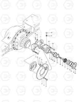 3350 PARKING BRAKE DISC & SUPPORT MEGA250-VT(TIER-II), Doosan