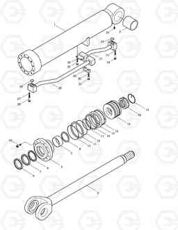 3610 LIFT CYLINDER MEGA250-VT(TIER-II), Doosan