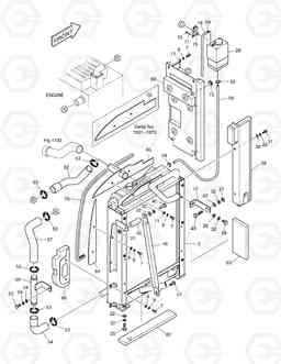 1120 ENGINE MOUNTING(2)-RADIATOR SOLAR 55W-V SUPER, Doosan