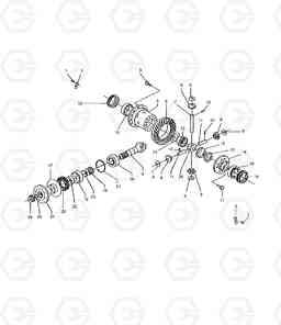 4490 FRONT AXLE(2) SOLAR 55W-V SUPER, Doosan