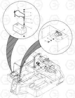 1540 ELECTRIC PARTS(5)-BATTERY SOLAR 55W-V SUPER, Doosan