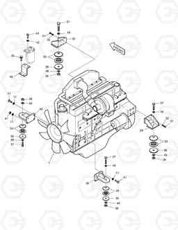 1110 ENGINE MOUNTING SOLAR 225NLC-V, Doosan