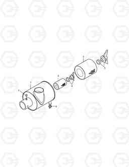 1155 AIR CLEANER SOLAR 225NLC-V, Doosan