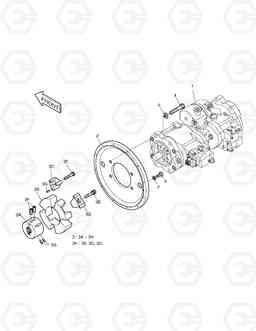 1160 PUMP MOUNTING SOLAR 225NLC-V, Doosan