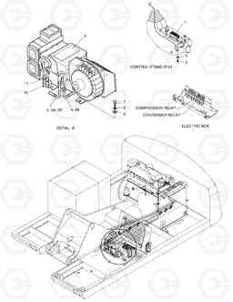 1740 COOLER & HEATER ASS'Y(1)-CABIN PART SOLAR 225NLC-V, Doosan