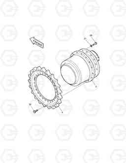 2110 TRAVEL DEVICE SOLAR 225NLC-V, Doosan