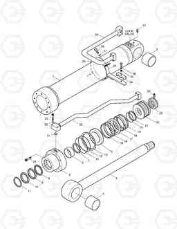 4260 BOOM CYLINDER(L.H)-LOCK VALVE SOLAR 225NLC-V, Doosan