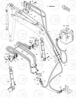 6500 LOCK VALVE PIPING-BOOM 5.2m SOLAR 225NLC-V, Doosan