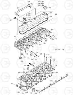 005 CYLINDER HEAD MEGA160-E, Doosan