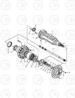 3380 REAR PLANET GEAR MEGA160-E, Doosan