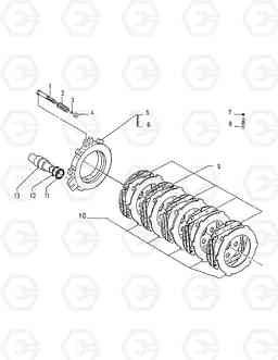 3390 REAR AXLE BRAKE MEGA160-E, Doosan