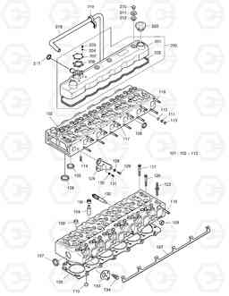 005 CYLINDER HEAD MEGA160TC-E, Doosan