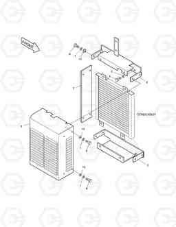 1380 CONDENSER MOUNTING MEGA160TC-E, Doosan