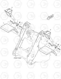 1630 WHEEL CHOCK ASS'Y MEGA160TC-E, Doosan