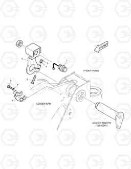 2120 ARM RAISE KICK OUT MEGA160TC-E, Doosan