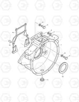 003 FLYWHEEL HOUSING SOLAR 175LC-V, Doosan