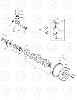 004 CRANK SHAFT SOLAR 175LC-V, Doosan