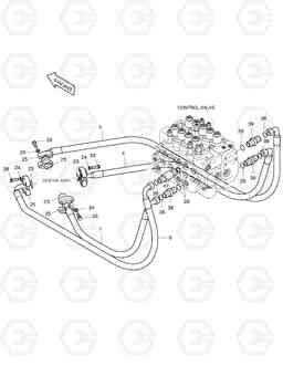 1270 MAIN PIPING(5)-TRAVEL SOLAR 175LC-V, Doosan