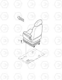 1410 SEAT MOUNTING-EXCEPT EUROPE & U.S.A SOLAR 175LC-V, Doosan