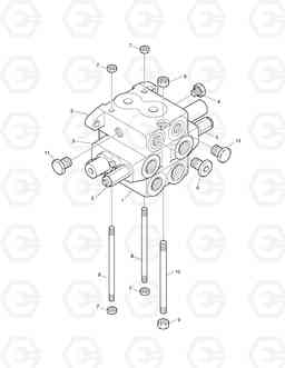 4190 CONTROL VALVE-ARTI.BOOM SOLAR 175LC-V, Doosan