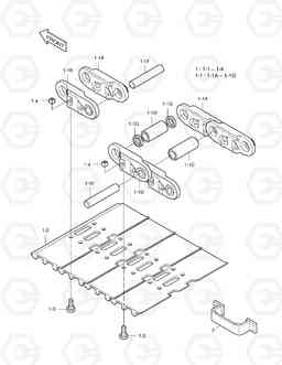 6260 TRACK SHOE ASS'Y-500G-INTERTRACTOR SOLAR 175LC-V, Doosan