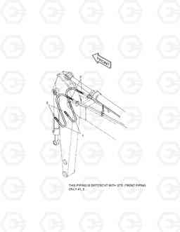 6340 FRONT PIPING-3.1m ARM SOLAR 175LC-V, Doosan