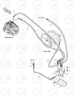 6490 PILOT PIPING-ONE WAY SOLAR 175LC-V, Doosan