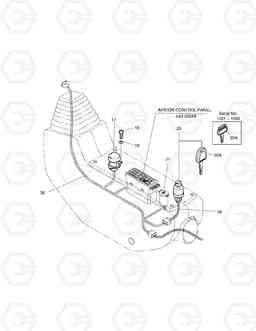 1770 ELECTRIC PARTS(2)-STAND(R.H) SOLAR 210W-V, Doosan