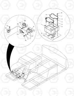 1800 ELECTRIC PARTS(5)-BATTERY SOLAR 210W-V, Doosan