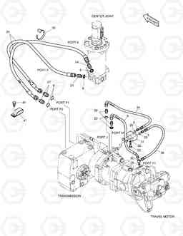 2220 PROPELLING PIPING(2)-GEAR SHIFT&TEST POR SOLAR 210W-V, Doosan