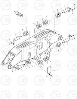 2280 OUTRIGGER-FRONT SOLAR 210W-V, Doosan