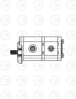 4141 GEAR PUMP(2 PORT) SOLAR 210W-V, Doosan