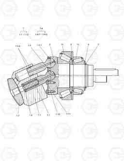 4191 ROTARY GROUP-TRAVEL MOTOR SOLAR 210W-V, Doosan