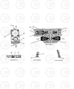 4231 COUNTER BALANCE VALVE-TRAVEL MOTOR SOLAR 210W-V, Doosan