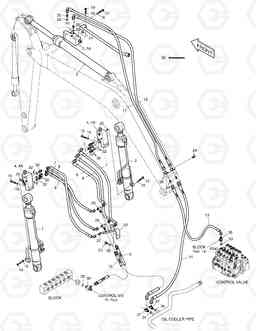 6610 LOCK VALVE PIPING SOLAR 210W-V, Doosan