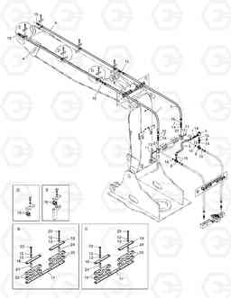 6710 FRONT PIPING-ARTI.BOOM-1 WAY SOLAR 210W-V, Doosan