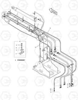 6770 FRONT PIPING-PERO-ARTI.BOOM SOLAR 210W-V, Doosan