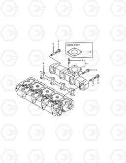 006 EXHAUST MANIFOLD SOLAR 75-V, Doosan