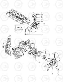 010 COOLING WATER PUMP SOLAR 75-V, Doosan