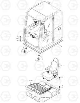 1360 CABIN MOUNT ASS'Y SOLAR 75-V, Doosan