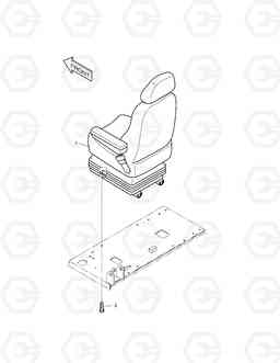 1362 SEAT MOUNTING-EUROPE & U.S.A SOLAR 75-V, Doosan