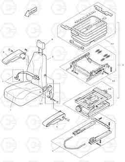 1367 SEAT-EXCEPT EUROPE & U.S.A SOLAR 75-V, Doosan