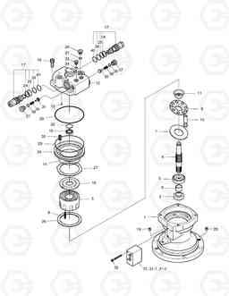 4130 SWING MOTOR SOLAR 75-V, Doosan