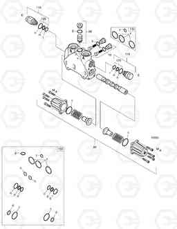 4250 BOOM SWING BLOCK-CONTROL VALVE SOLAR 75-V, Doosan