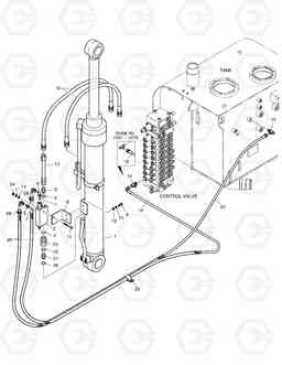 6270 LOCK VALVE PIPING SOLAR 75-V, Doosan