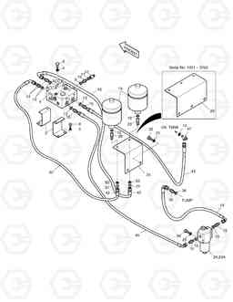 1430 BRAKE PIPING(2) SOLAR 140W-V, Doosan