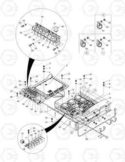 1750 ELECTRIC BOX ASS'Y-ELECTRIC PARTS SOLAR 140W-V, Doosan